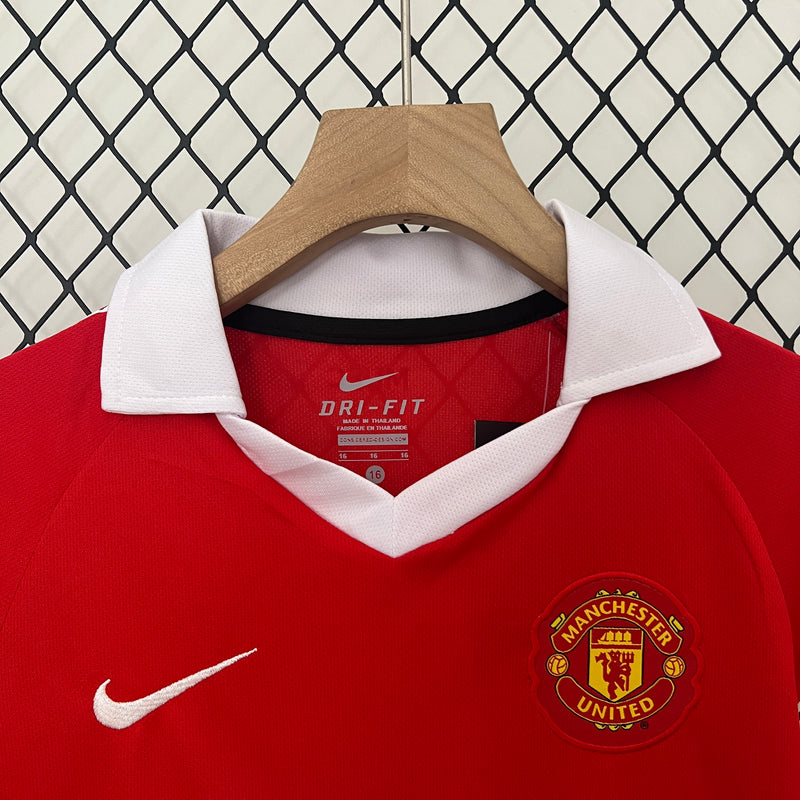 KIT Infantil Retrô Manchester United 2010/11 Casa