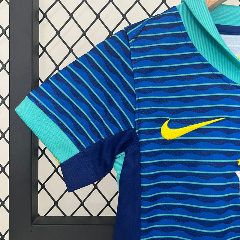 KIT Infantil da Seleção Brasileira 2024 Fora