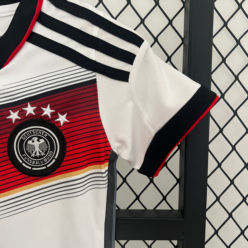 KIT Infantil Retrô da Seleção Alemã 2014 Casa