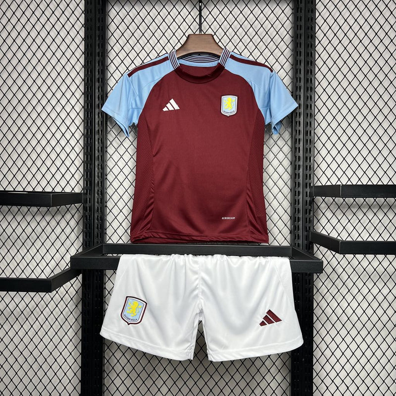 KIT Infantil Aston Villa 2024/25 Casa