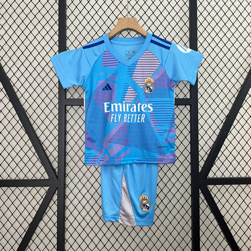 KIT Infantil Real Madrid 2024/25 Goleiro - Azul