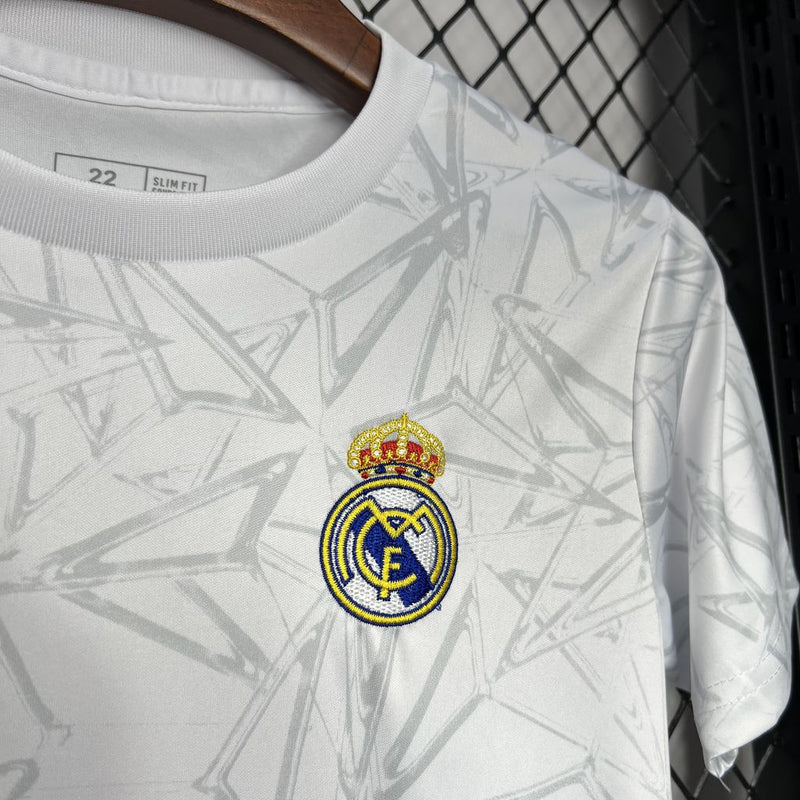 KIT Infantil Real Madrid 2024/25 Pré-Jogo