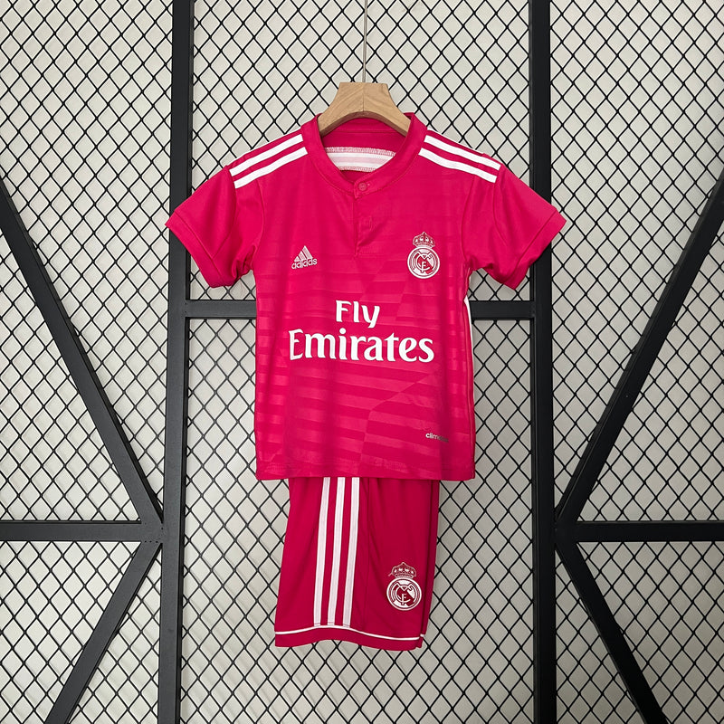 KIT Infantil Retrô Real Madrid 2014/15 Fora