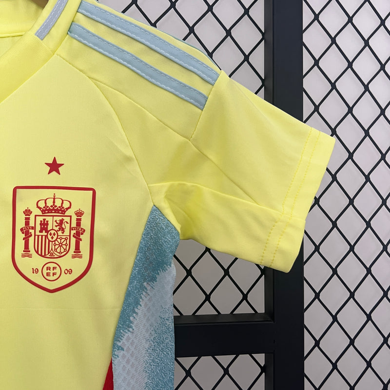 KIT Infantil da Seleção Espanhola 2024 Fora