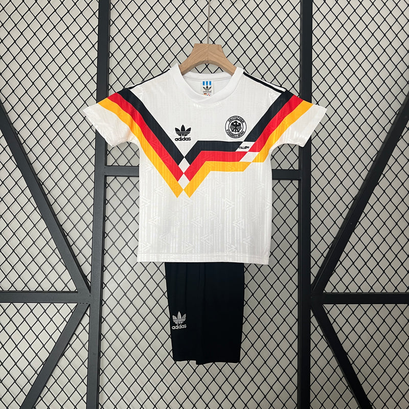 KIT Infantil Retrô da Seleção Alemã 1990 Casa