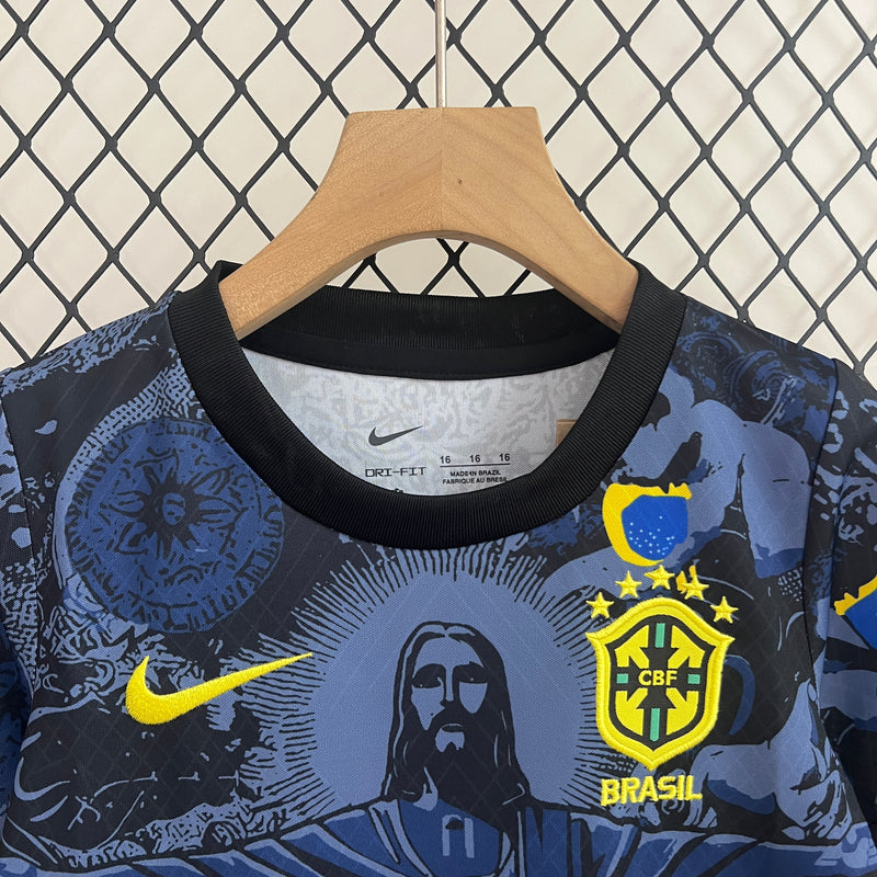 KIT Infantil da Seleção Brasileira 2024 Ed. Especial Cristo Azul