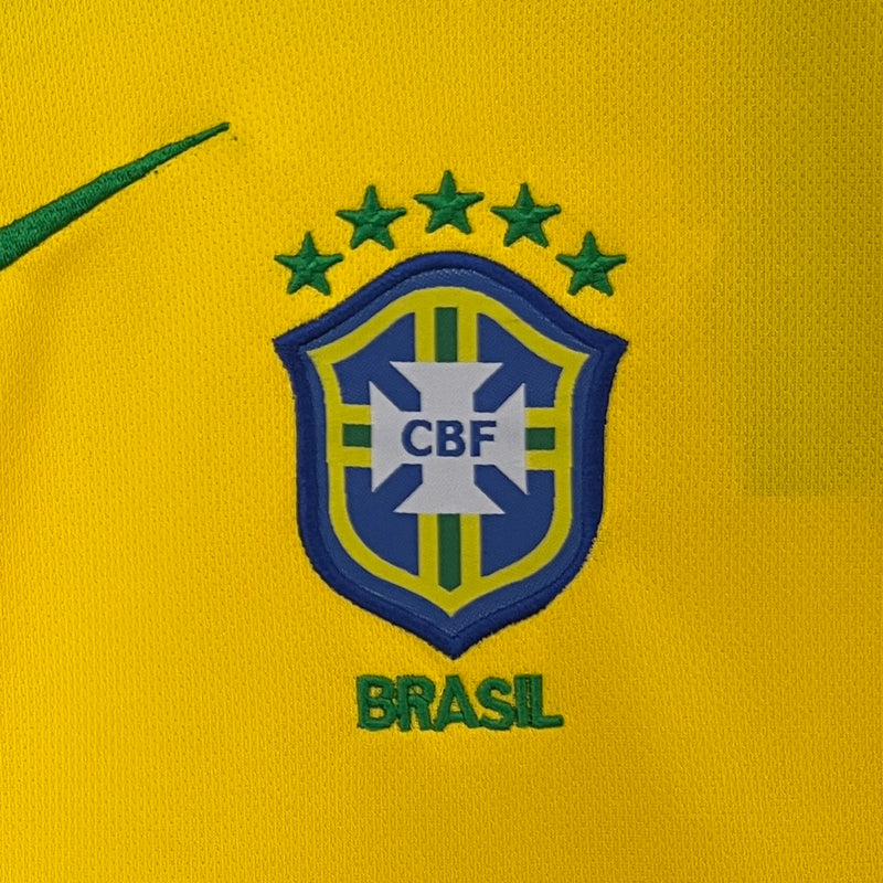 KIT Infantil Retrô da Seleção Brasileira 2004 Casa