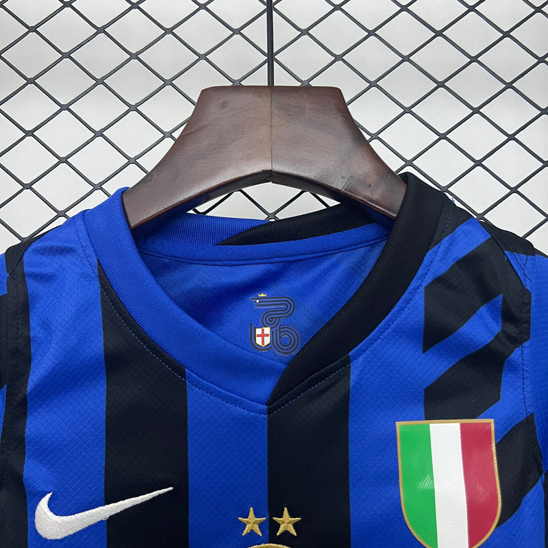 KIT Infantil Inter de Milão 2024/25 Casa