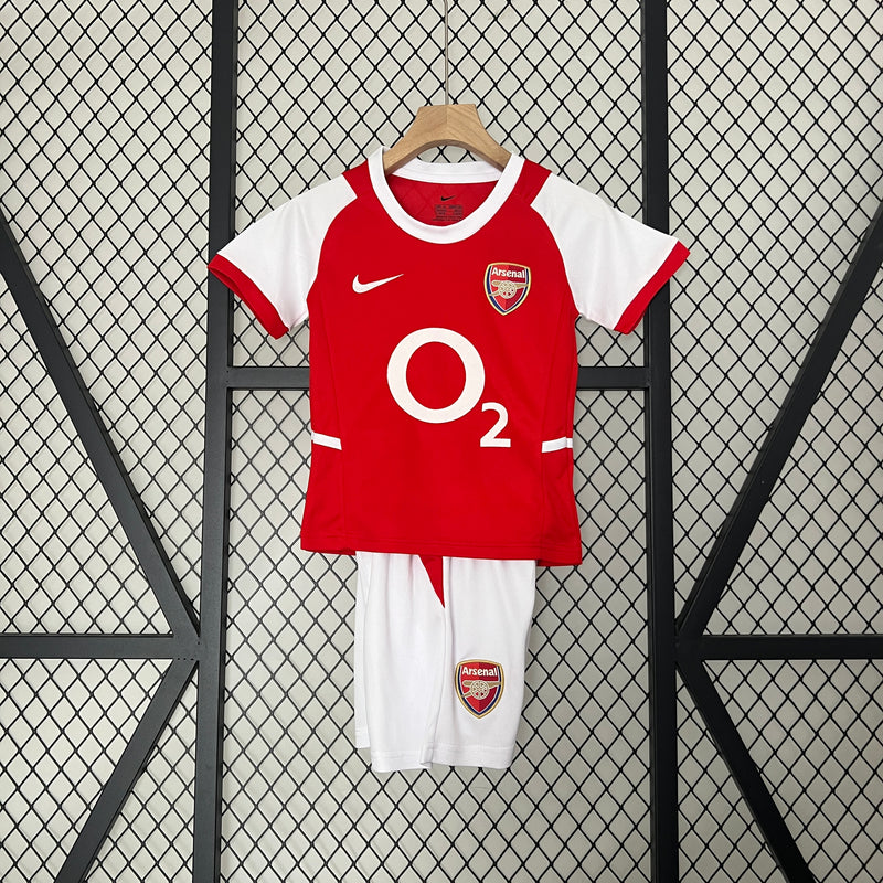 KIT Infantil Retrô Arsenal 2002/03 Casa