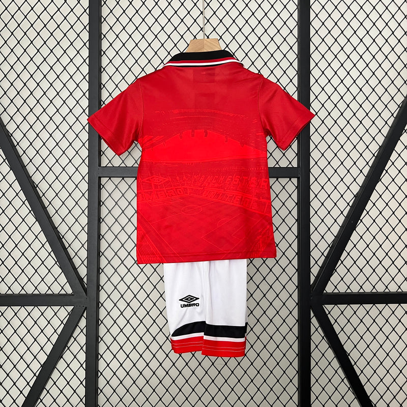 KIT Infantil Retrô Manchester United 1994/95 Casa