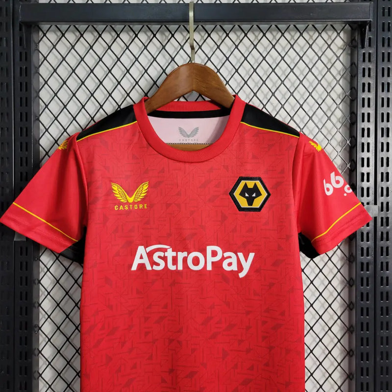 KIT Infantil Wolverhampton 2023/24 Fora