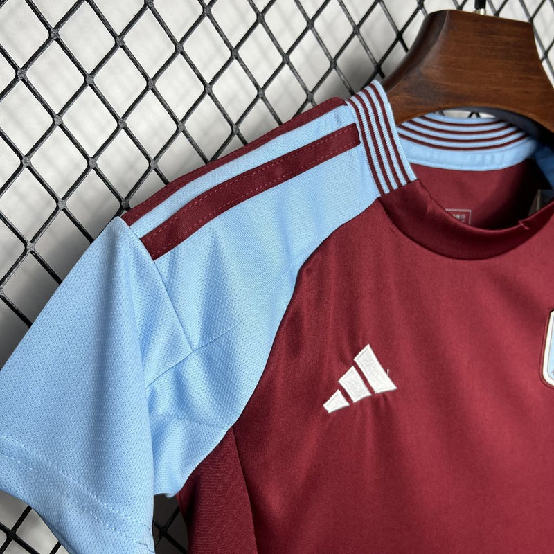 KIT Infantil Aston Villa 2024/25 Casa