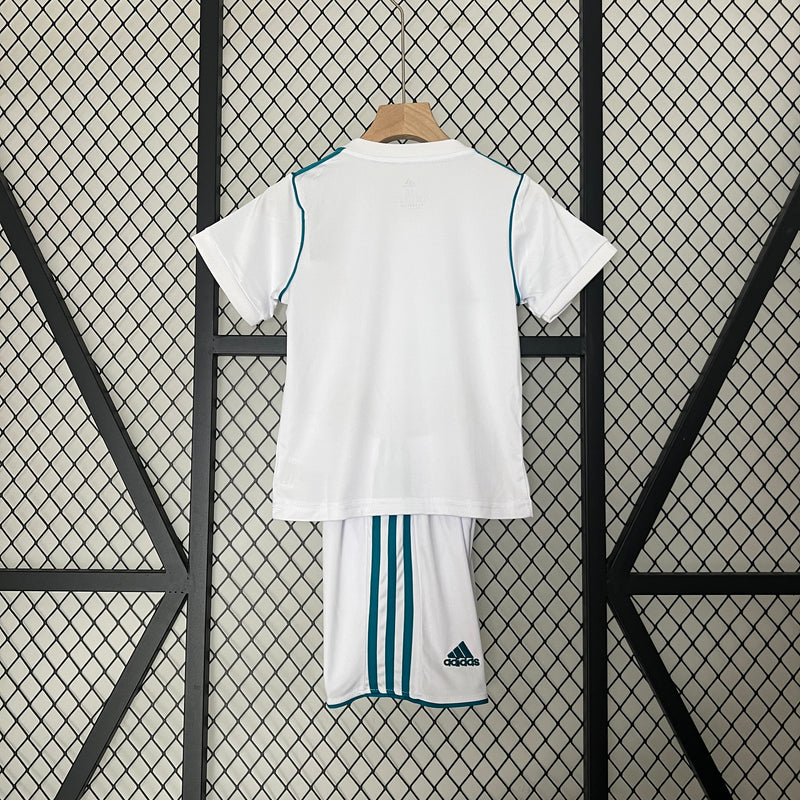 KIT Infantil Retrô Real Madrid 2017/18 Casa