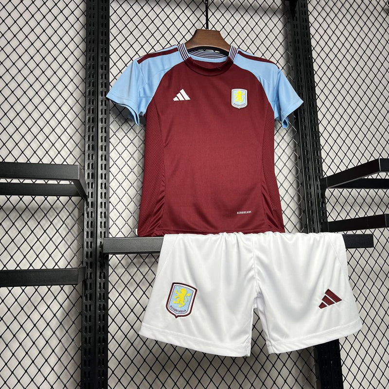 KIT Infantil Aston Villa 2024/25 Casa