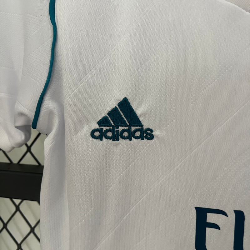 KIT Infantil Retrô Real Madrid 2017/18 Casa