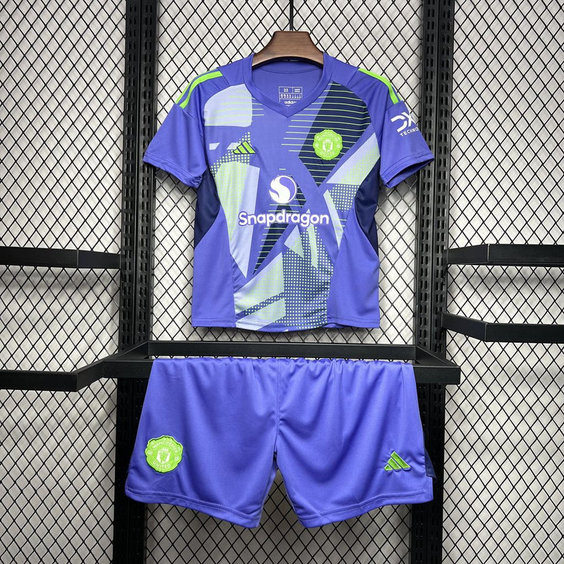 KIT Infantil Manchester United 2024/25 Goleiro