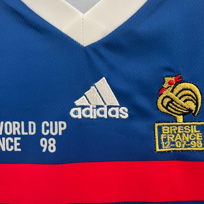 KIT Infantil Retrô da Seleção Francesa 1998 Casa