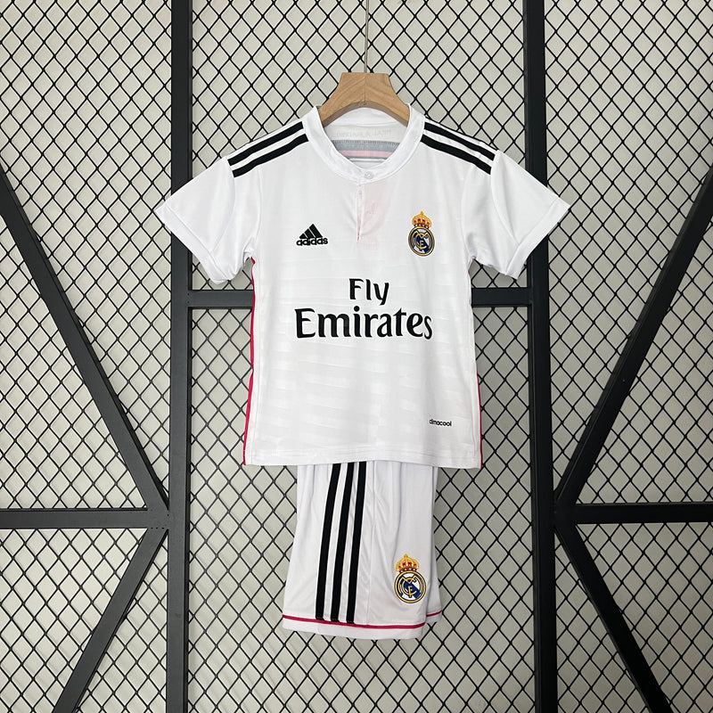 KIT Infantil Retrô Real Madrid 2014/15 Casa