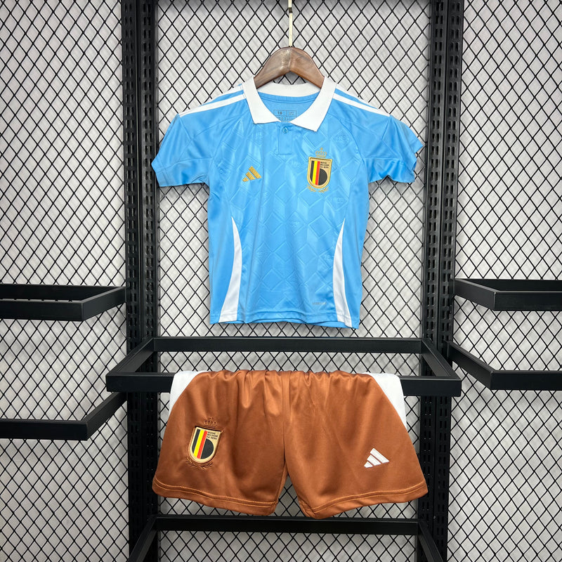 KIT Infantil da Seleção Belga 2024 Fora