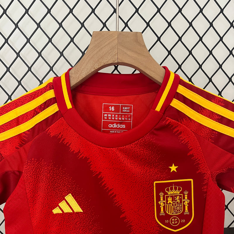 KIT Infantil da Seleção Espanhola 2024 Casa