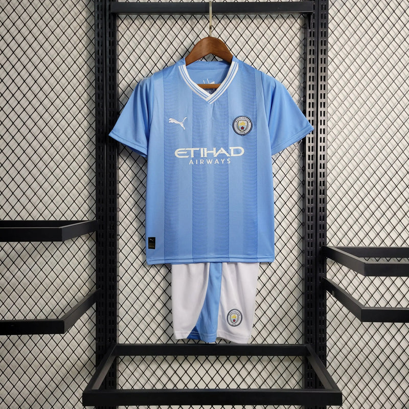 KIT Infantil Manchester City 2023/24 Casa