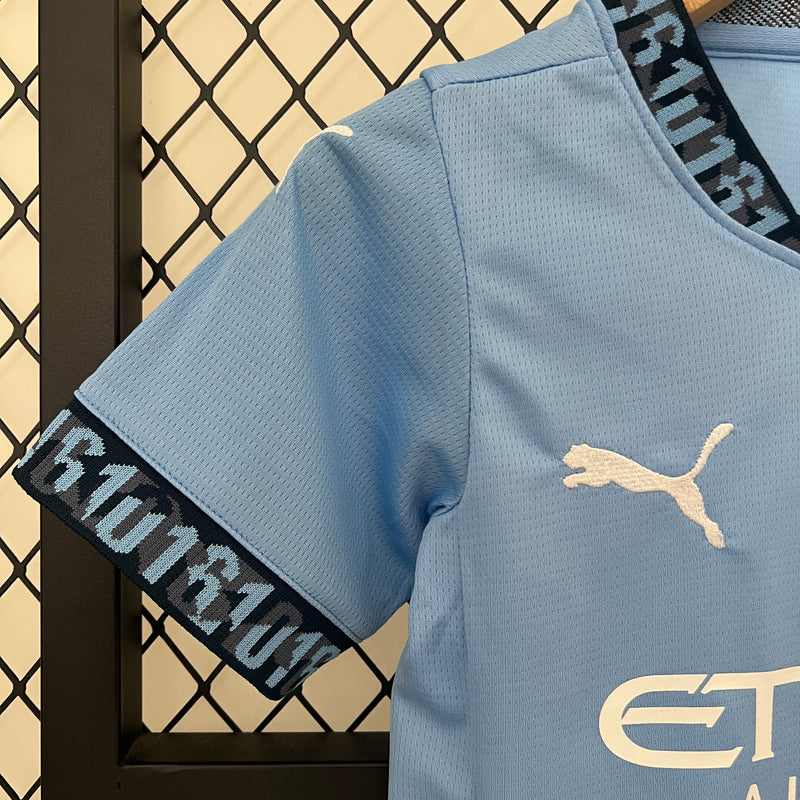 KIT Infantil Manchester City 2024/25 Casa