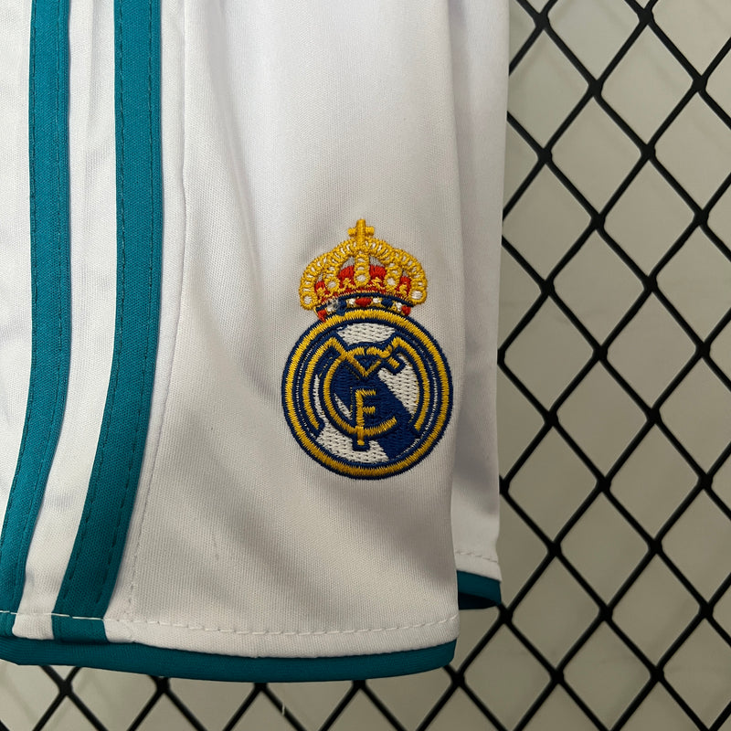 KIT Infantil Retrô Real Madrid 2017/18 Casa