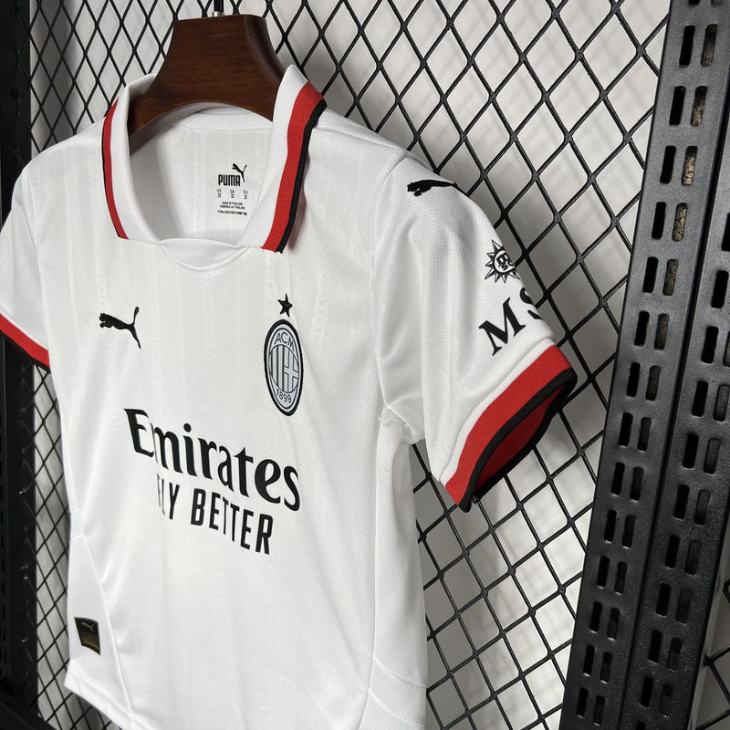 KIT Infantil AC Milan 2024/25 Fora