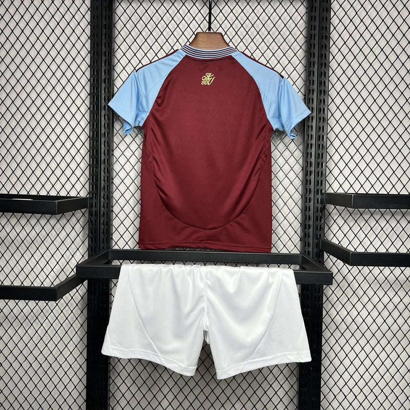 KIT Infantil Aston Villa 2024/25 Casa