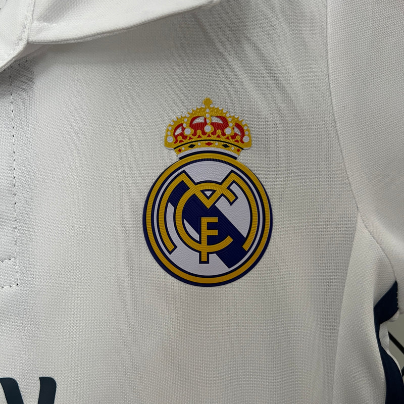 KIT Infantil Retrô Real Madrid 2016/17 Casa