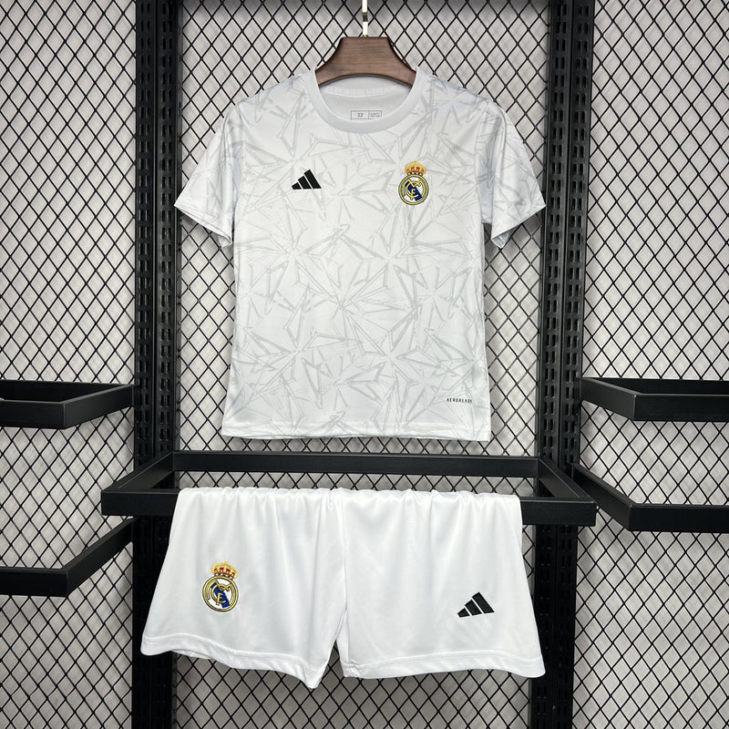 KIT Infantil Real Madrid 2024/25 Pré-Jogo