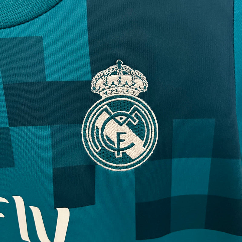 KIT Infantil Retrô Real Madrid 2017/18 Terceiro