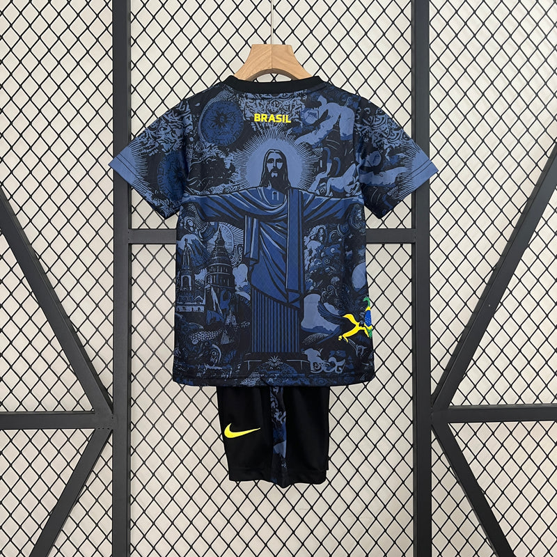 KIT Infantil da Seleção Brasileira 2024 Ed. Especial Cristo Azul