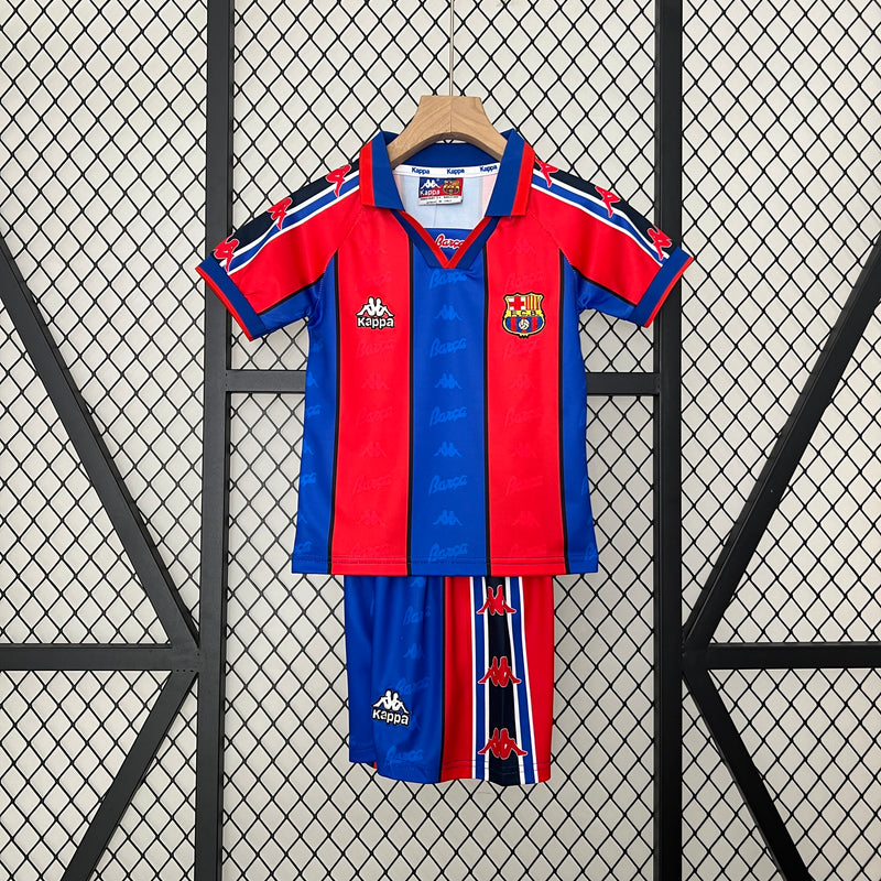 KIT Infantil Retrô Barcelona 1995/96 Casa