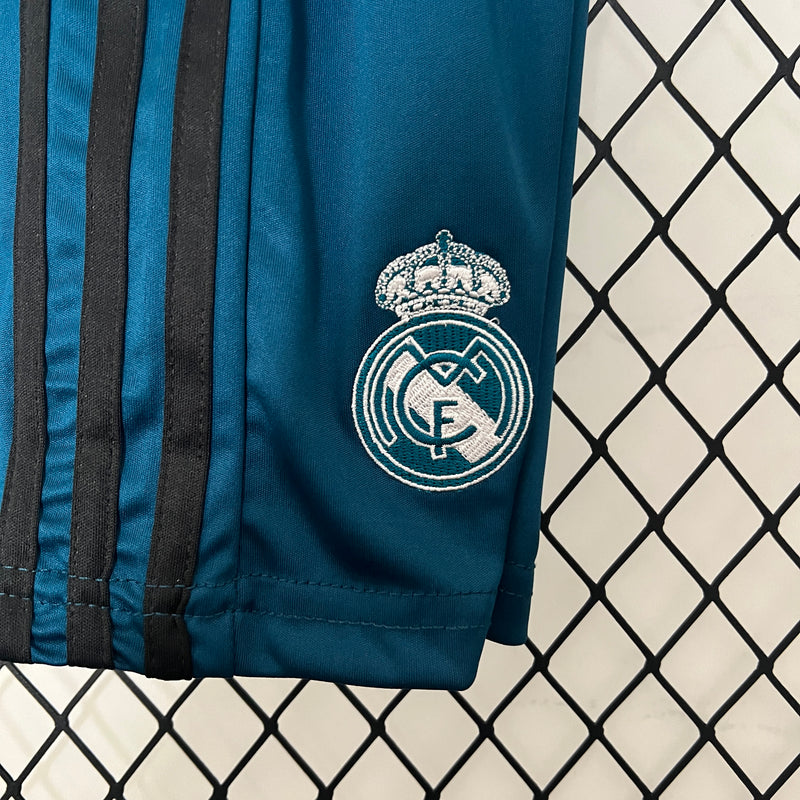 KIT Infantil Retrô Real Madrid 2017/18 Terceiro