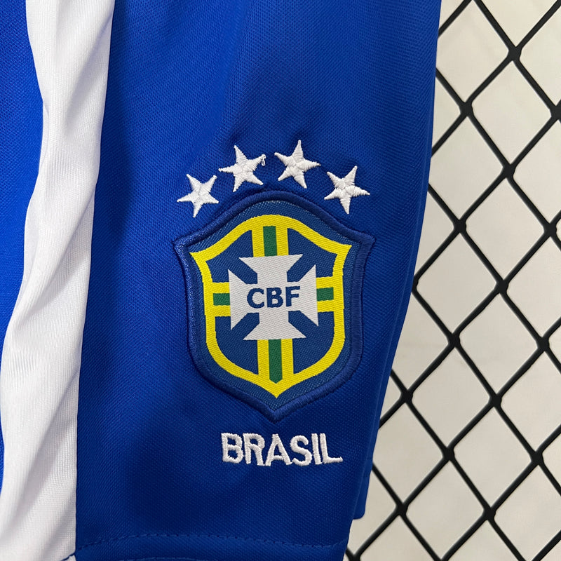 KIT Infantil Retrô da Seleção Brasileira 2002 Casa