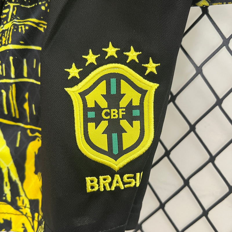 KIT Infantil da Seleção Brasileira 2024 Ed. Especial Cristo Amarelo