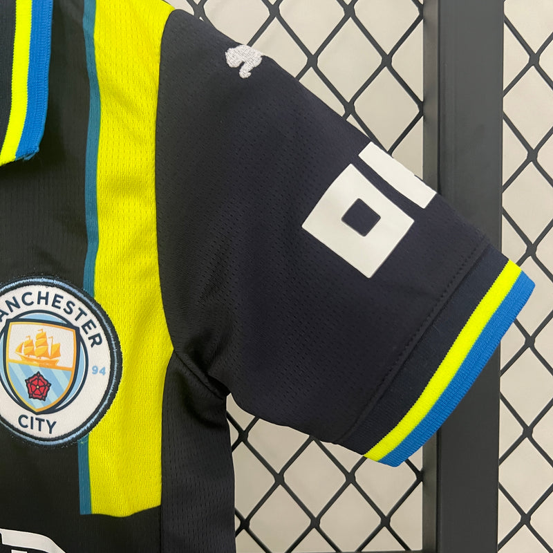 KIT Infantil Manchester City 2024/25 Fora