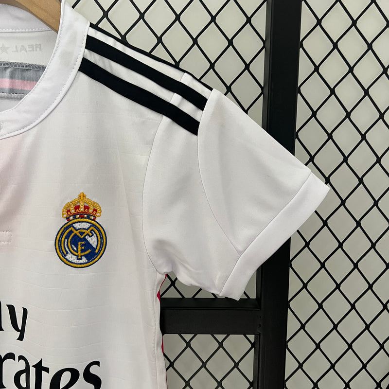 KIT Infantil Retrô Real Madrid 2014/15 Casa