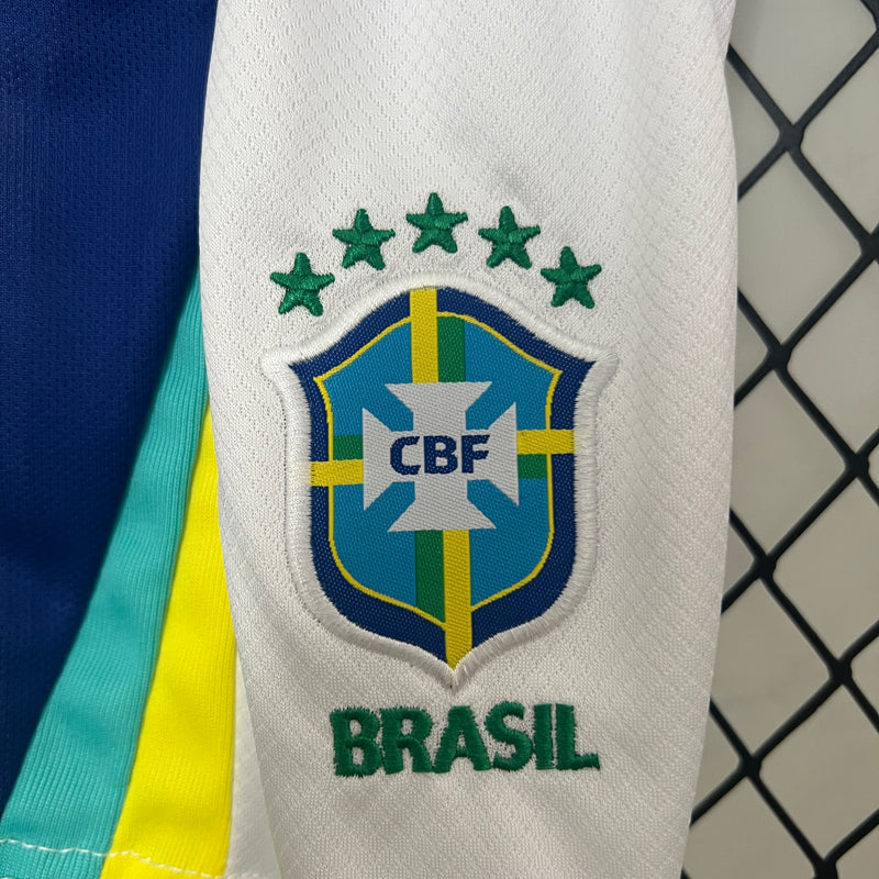 KIT Infantil da Seleção Brasileira 2024 Fora