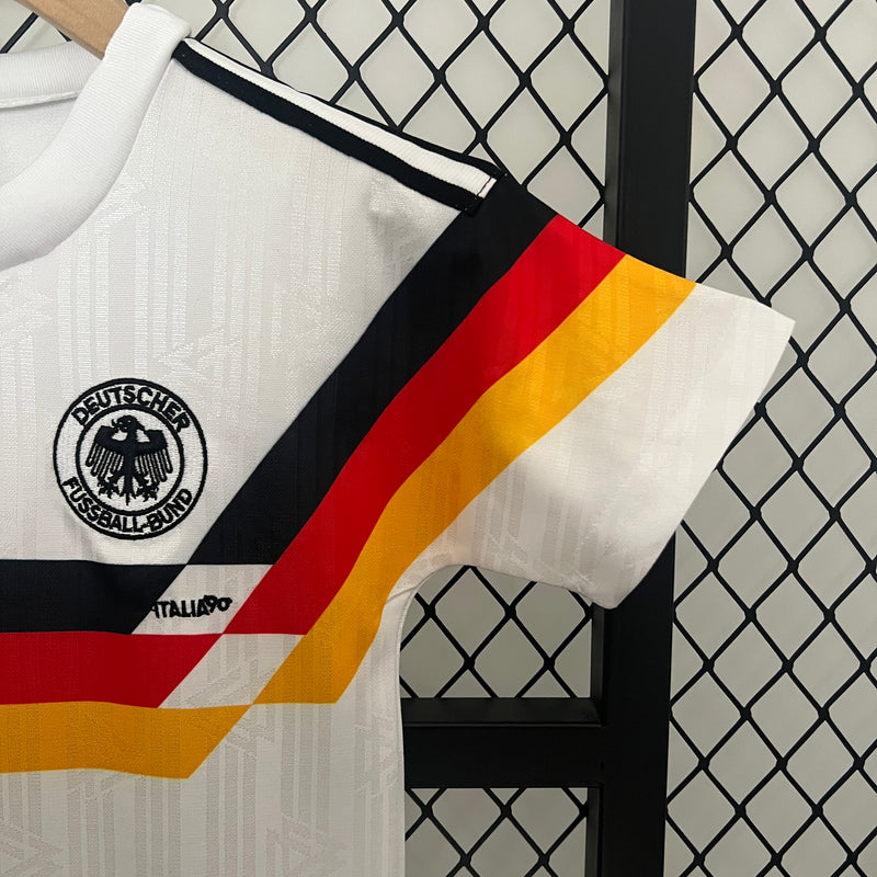 KIT Infantil Retrô da Seleção Alemã 1990 Casa