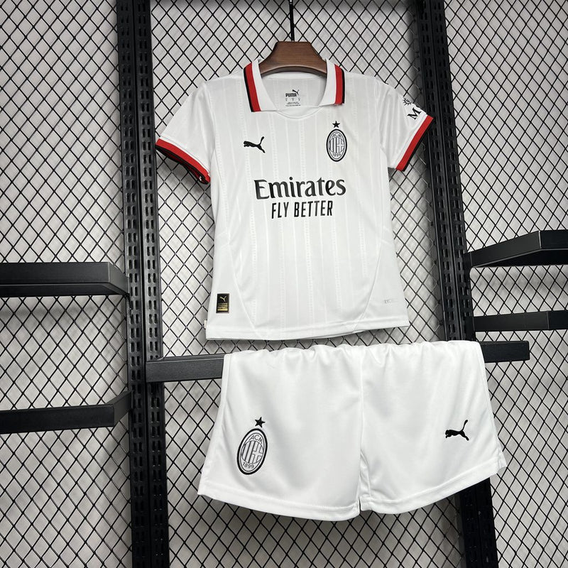 KIT Infantil AC Milan 2024/25 Fora