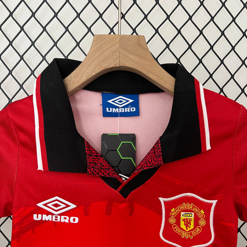 KIT Infantil Retrô Manchester United 1994/95 Casa