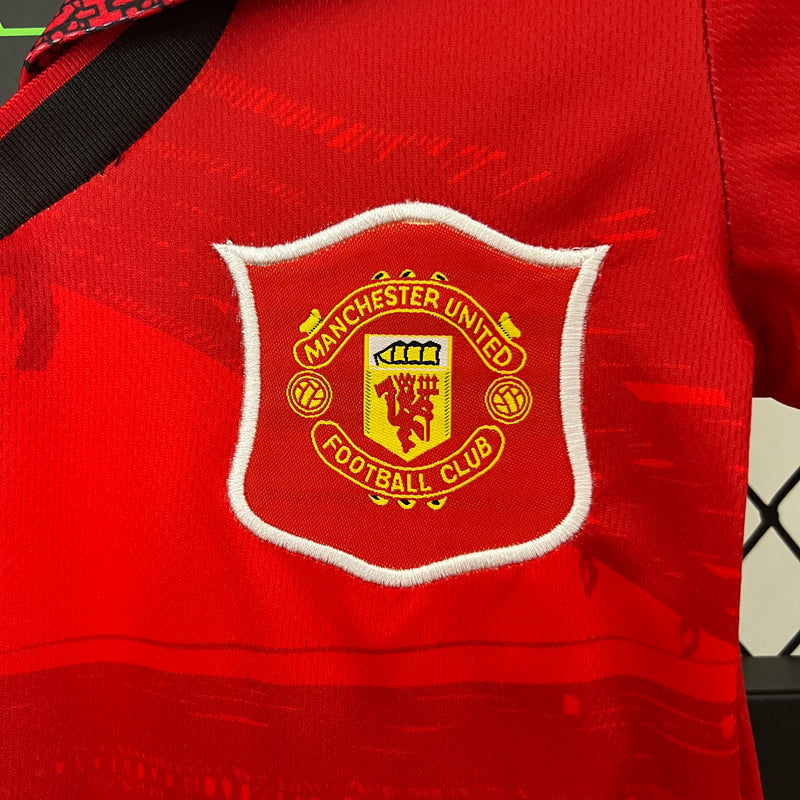 KIT Infantil Retrô Manchester United 1994/95 Casa