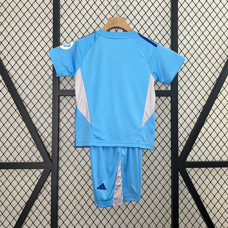 KIT Infantil Real Madrid 2024/25 Goleiro - Azul